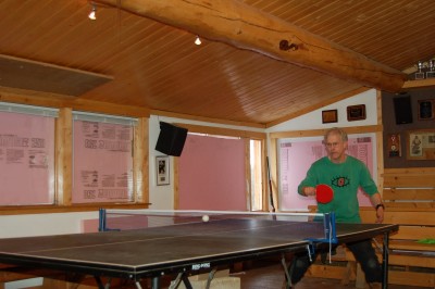 And then there is the King himself… taking names and adding to his list of wins at Ping Pong!