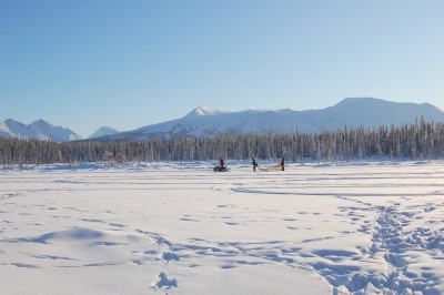 A gorgeous day for a spin ’round the lake! Don’t let the sunshine fool you – a bit chilly at more than 20 below.